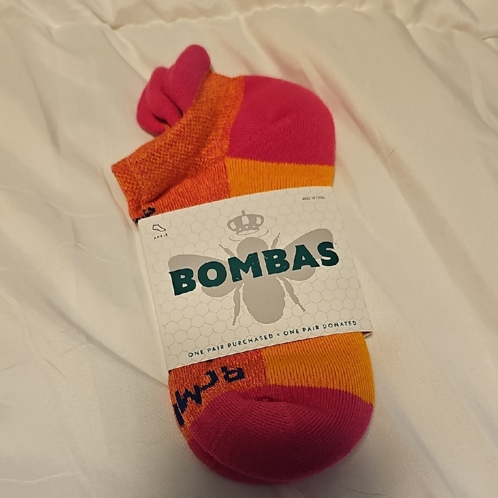 Bombas Vibrant Pink and Orange Socks